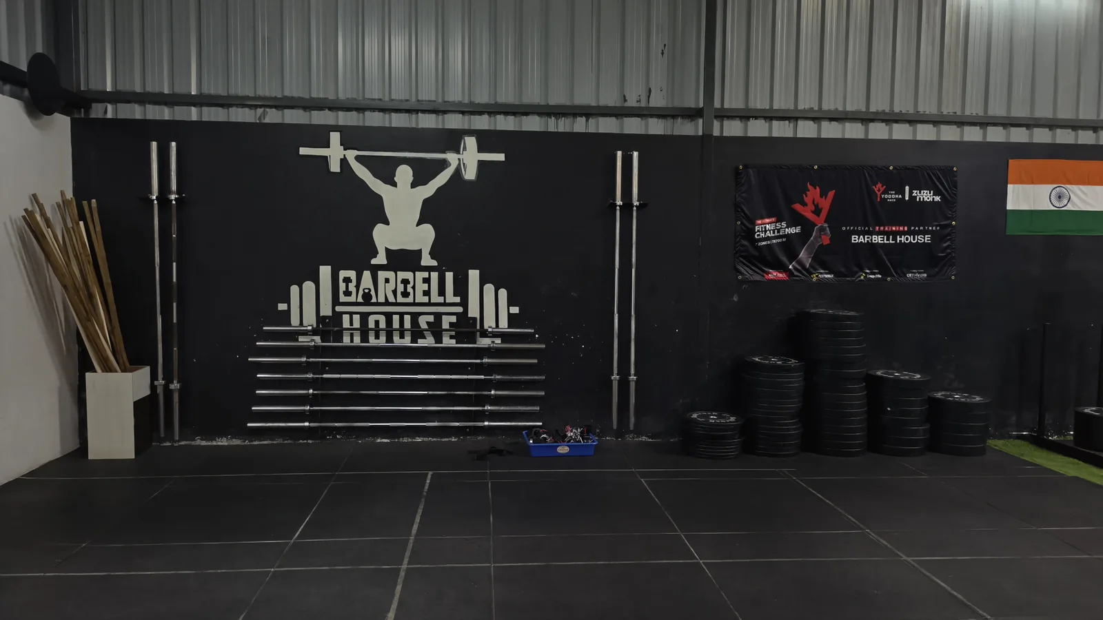 Brand wall close-up